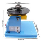 10kg Rotary Welding Positioner 0-90   Positioning Turntable Table 1-12rpm 3-jaw