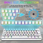 60  Wired Rgb Mechanical Gaming Keyboard  62 Keys  Blue Switch  Usb-c  Led