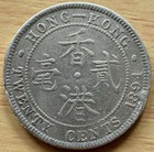 1894 British Hong Kong 20 Cent Silver Coin Better Details