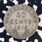 1912 Newfoundland 20 Cents Lot f1380 Silver 