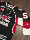 York Simcoe Express Jersey Youth Medium Black Red White Aaa Hockey Lace Up