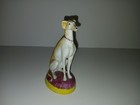 Vintage Whippet Greyhound Dog Figurine Sitting On Cushion Elegant Decor 5 5 