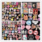 96 Pcs Adult Stickers Bomb Vinyl Laptop Skateboard Luggage Sexy Girl Decals Pack