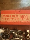 Vintage Universal No  1 Food And Meat Chopper Grinder W  Original Box   Manual  