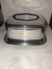 Lincoln Beautyware Cake Carrier Chrome Square Vintage Mid Century Modern Mcm Usa