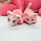 Kitty Surprise Plush Pink Cat W 2 Babies Hasbro Stuffed Animal Toy Vintage 1992