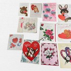 Valentine Greeting Cards Lot Of 27 Vintage 20th Century Collectible Crafts Used