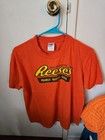 Vintage Reese s Peanut Butter Cups Hershey s T-shirt Adult M  Orange Candy Rare
