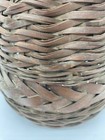 Antique Japanese Ikebana Hand Woven Bamboo Wood Flower Water Basket Meiji