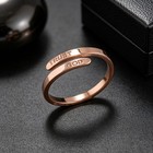 Adjustable Opening Trust God Ring Believe God Couple Ring Men s And Women s 