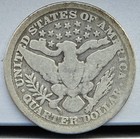 1898 Silver Barber Quarter