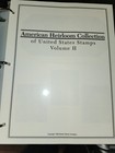 American Heirloom Collection Vol  1 And 2 Us Stamp Album Binder Stamp Drying 