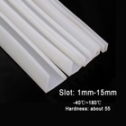 Silicone Rubber U Channel Edging Trim Seal Square U-shaped Bumper Sizes Multiple