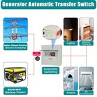 Automatic Transfer Switch  50 Amp 3 Pole Auto Transfer Switch For Home Generator