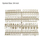 Felt Board Letters  510 Characters Bronze 3 4  Letters Numbers Symbols 3pcs