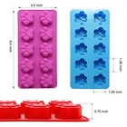 6 Pack Silicone Dog Treats Mold Bone Paw Cookie Chocolate Mold Tray