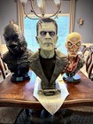 Frankenstein Monster Bust Statue Display Figure With Base  27    3d Hand Painted