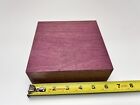 Kiln Dried Exotic Purpleheart Bowl Blank Wood Turning Lumber Block 6  X 6  X 2 