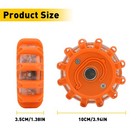 8 Led Road Flares Emergency Safety Disc Light Flashing Roadside Beacon Warning 