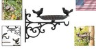 Vintage Cast Iron Bird Feeder With Hanging Bracket