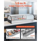 Uimoso Countertop Sushi Display Case Refrigerator With 4 Pans  1 5 Cu ft