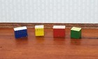 Dollhouse Miniature Books Wood Stack Set X4 1 12 Scale 1 2  Tall
