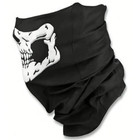 Skeleton Ghost Mask Skull Face Mask Hood Biker Face And Neck Cover White Bone