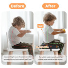 Toddler Booster Seat For Dining  Portable With Non-slip Bottom  Washable Cushion