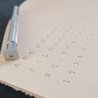 36 Piece Alphabet   Numbers Leather Stamp Set