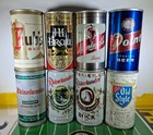 Vintage Wisconsin Steel Beer Can Lot 8 Rhinelander Leinenkugel s Point Old Style