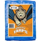 Heavy Duty Waterproof Poly Tarp 20x30 Ft Outdoor Cover Grommets Multi-purpose