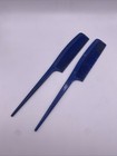 Vintage Goody Rat Tail Styling Comb Blue Lot Of 2