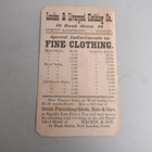 Victorian Trade Card Machol   Son London   Liverpool Clothing Co Conn 