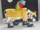 Cow Parade Mooing In The Rain Cow Figurine   7704  By Westland