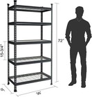 Workpro 36  5-tier Metal Storage Shelving Unit Storage Rack Shelf 4000 Lbs Load