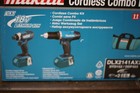 2 Makita  18 Volt Lithium-ion Cordless Combo Kit Impact   Driver  Dlx2141ax2 New