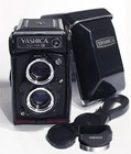 Yashica Mat 124g Medium Format 6x6 Tlr Film Camera   Case Tested Meter Works