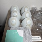  3  Elvie Double Wearable Breast Pumps W  Many Extra Parts