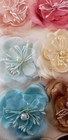 Recollections Boutique Fleur Pastel Floral Embellishments - 6 Pcs
