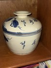 Chinese Porcelain Handcrafted Ginger Jar With Lid Blue And White