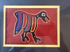 Vintage Mola Hand Made Textile  Panama  Mid Century  Framed