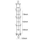 Hohiya 42  Wall Plate Display Rack 2 Pack 4 Tier Metal Holder Black