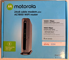 Motorola Mg7700 24x8 Cable Modem Plus Ac1900 Wifi Router - Tested