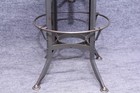 Vintage Toledo Industrial Adjustable Architect Drafting Factory Metal Stool