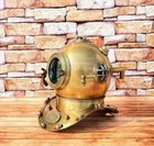 Copper 18  Diving Helmet Navy Mark V Deep Sea Divers Antique Scuba Boston Divers