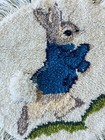 Vintage Peter Rabbit Latch Hook Rug Or Wall Hanging 26    Round Beatrix Potter
