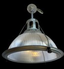 One 1930 s Holophane 14  685  Industrial Warehouse Light Factory Vintage Glass