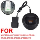2  Rapid Quick Charger For Motorola Cp200 Cp040 Cp150 Ep450 Pr400 Radio Battery