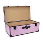 Orchid Pink Footlocker Trunk Storage Chest Travel Luggage College Dorm Organizer