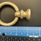 Large Heavy   Silver  Plate brass Hanging Lamp Threaded Loop Hook Finial 1 2   tap